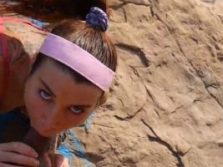 Felicity Feline climbs to the top of the mountain to nurse surrounded by nature